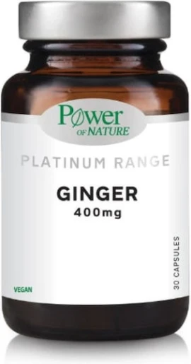 Power of Nature Platinum Range Ginger 400mg 30 κάψουλες