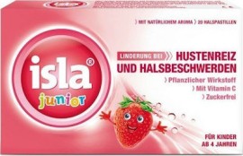 FarmaSyn Isla Junior Παστίλιες με Γεύση Φράουλα για τη Βραχνάδα και τον Ερεθισμένο Λαιμό (για Παιδιά από 4 Ετών) 20τμχ
