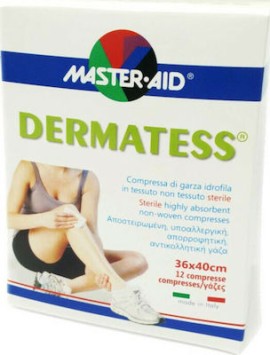 Master Aid Dermatess Non-stick Gauzes 12 pcs