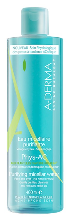 A-Derma Phys-AC Eau micellaire purifiante oily skin 400 ml