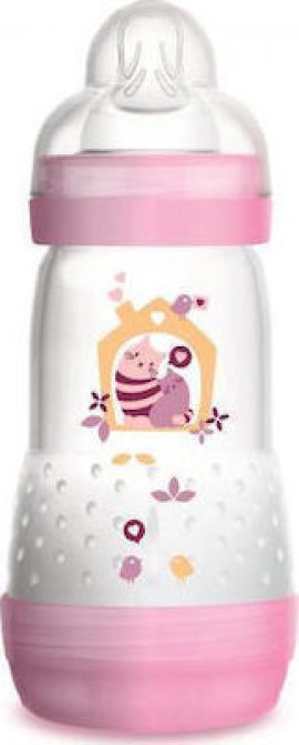 Mam Anti-Colic Plastic Baby Bottle Silicone Nipple 4m+ 320ml