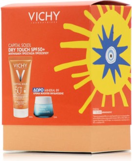 Vichy Promo Capital Soleil Dry Touch Protective Face Fluid 50ml & Δώρο Mineral 89 72h Moisture Boosting Cream 15ml