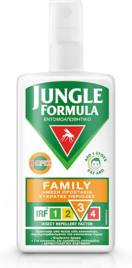 Jungle Formula Family Εντομοαπωθητικό Σπρέι 100ml – Προστασία από Κ...