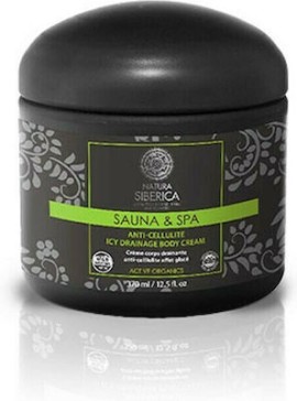 Natura Siberica Sauna & Spa Anti-Cellulite Icy Drainage Body Cream Παγωμένη Κρέμα Κατά Της Κυτταρίτιδας 370 ml