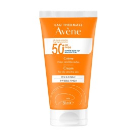 Avene Cream SPF50+ Αντηλιακή Κρέμα Προσώπου για το Ξηρό Ευαίσθητο Δέρμα 50 ml