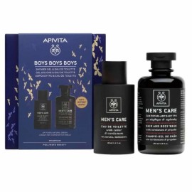 Apivita Mens Care Boys Boys Boys Gift Set Eau de Toilette Cedar & Cardamon 100 ml + Gift Hair & Body Wash 250 ml