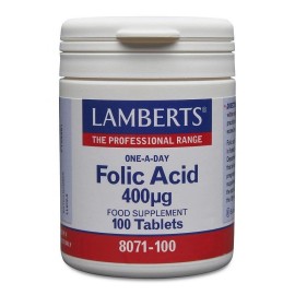 Lamberts Folic Acid 400 µg 100 tabs