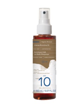 Korres Aegean Bronze Intense Bronzing Oil Αντηλιακό Λάδι για Βαθύ Μαύρισμα SPF10 150 ml