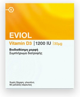 Eviol Vitamin D3 1200 IU 60 soft caps