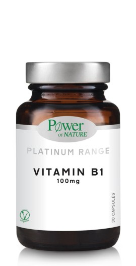 Power of Nature Platinum Range Vitamin B1 100 mg 30 φυτικές κάψουλες