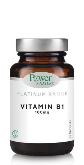 Power of Nature Platinum Range Vitamin B1 100 mg 30 herbal capsules