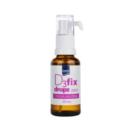 Intermed D3 fix Drops 200IU Σταγόνες Βιταμίνης D3 με αντλία 30ml
