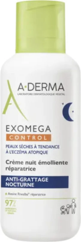 A-Derma Exomega Control Repairing Emollient Night Cream 400 ml