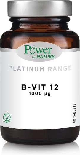 Power of Nature Platinum Range B-vit 12 1000 μg 60 tabs