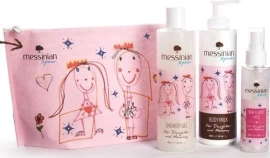 Messinian Spa Daughter & Mommy Shower Gel 300ml & Body Milk 300ml & Hair & Body Mist 100ml Free Gift Cosmetic Bag