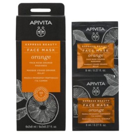 Apivita Express Beauty Face mask Orange Radiance 2 x 8 ml