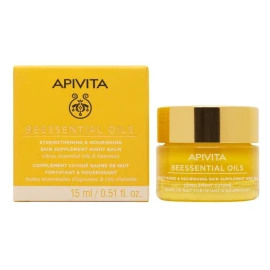 Apivita Beessential Oils Strengthening & Nourishing Skin Supplement Night Balm 15 ml
