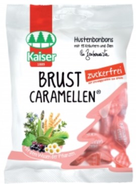 Kaiser Brust Caramellen Καράμελες για τον Λαιμό με Βότανα και Βιταμίνη C 60gr