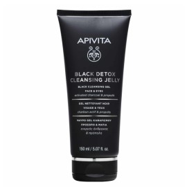 Apivita Black Detox Cleansing Jelly face-eyes Activated Charcoal & Propolis 150 ml