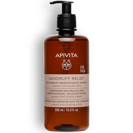 Apivita Dry Dandruff Shampoo Plant AHA & Propolis Eco Pack Σαμπουάν...