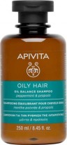 Apivita Hair Care Shampoo Oil Balance peppermint & propolis 250 ml Apivita Hair Care Shampoo Oil Balance peppermint & propolis 250 ml